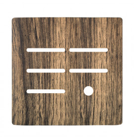 Placa p/ 3 Interruptores + furo 4x4 - Novara Carvalho